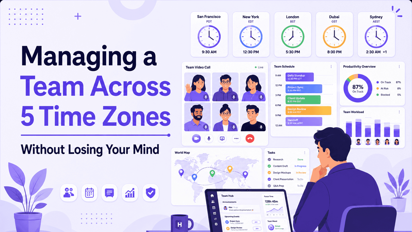 Managing a Team Across 5 Time Zones Without Losing Your Mind